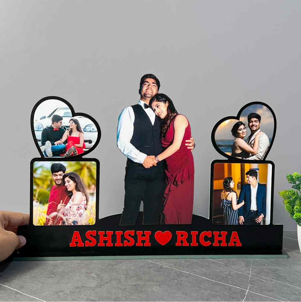 Photo Cutout Standy (with 5 Photos and Message)