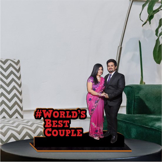 Wooden Photo Standy with Message