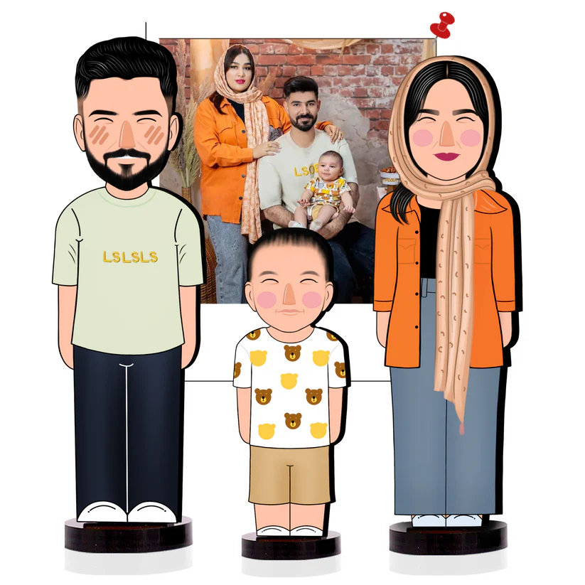 Trio: Set of 3 Personalized Gifts for the Family