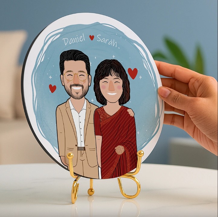 Artist-Commissioned portrait with Golden stand