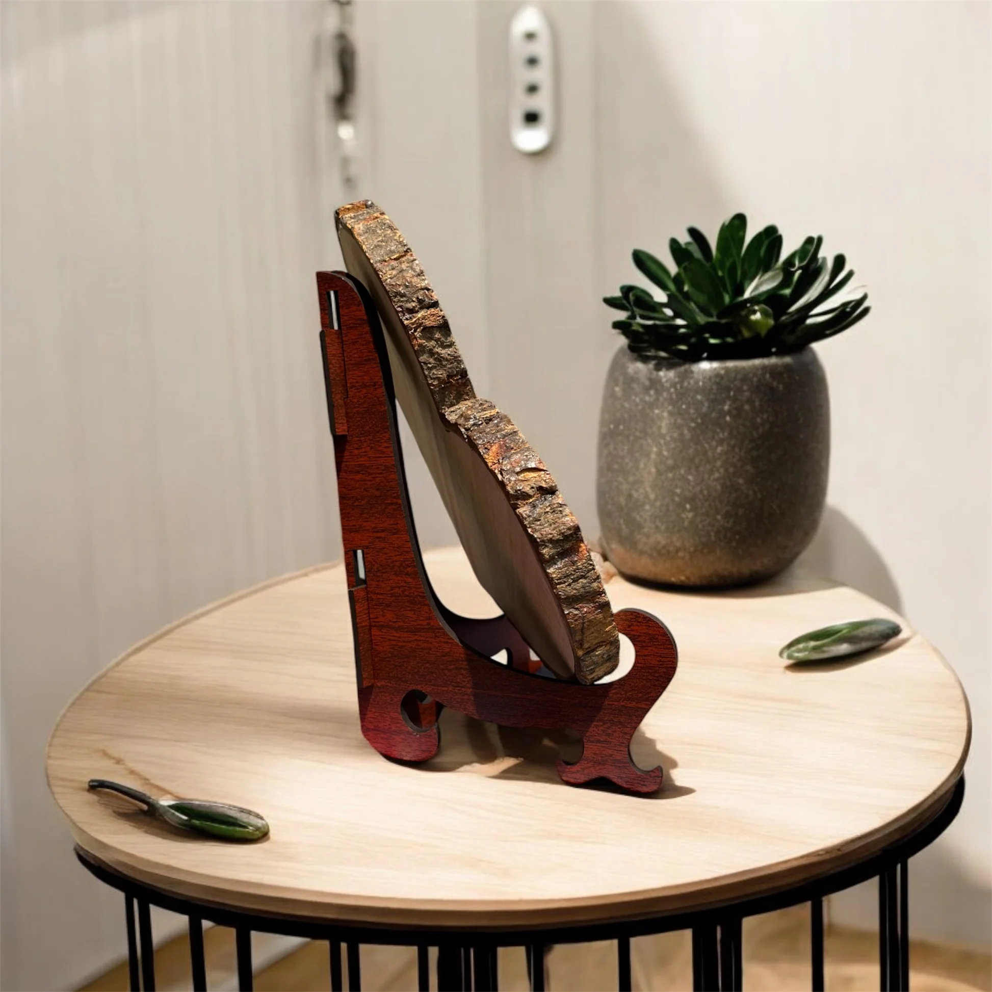 Personalised Natural Wood Heart Engraved Photo Frame