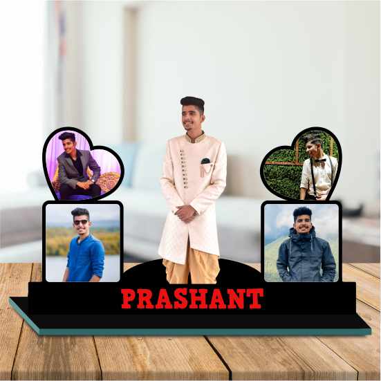 Photo Cutout Standy (with 5 Photos and Message)