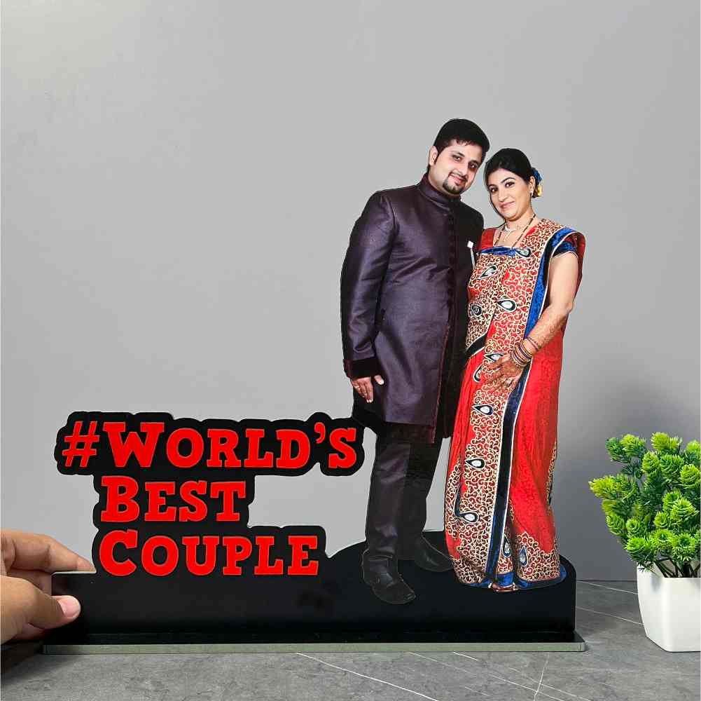 Wooden Photo Standy with Message