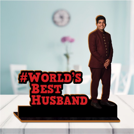 Wooden Photo Standy with Message