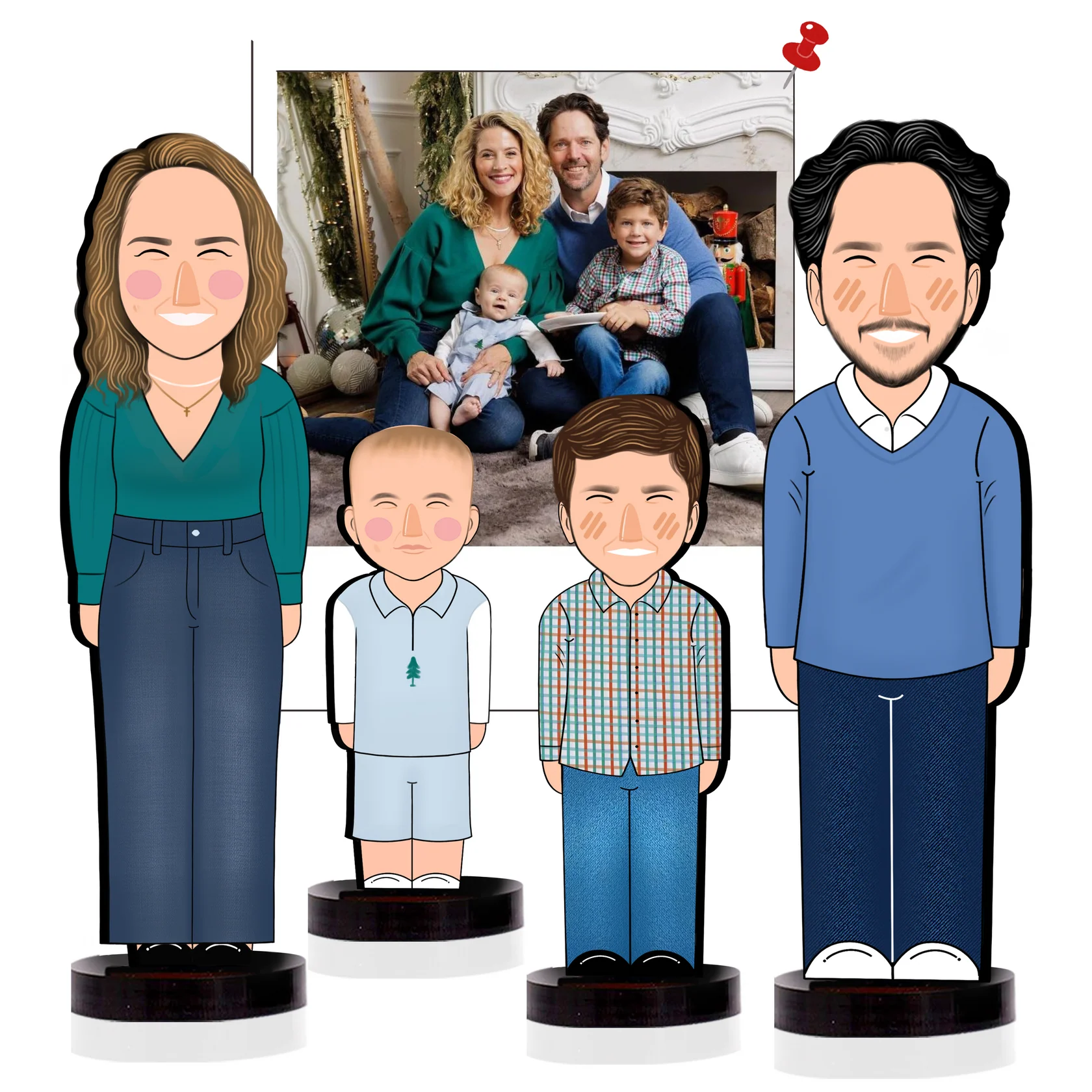 Quartet: Set of 4-5 Personalized Gifts for the Family