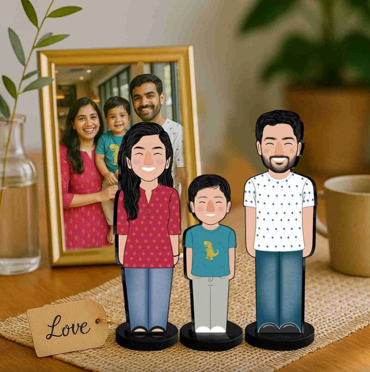 Trio: Set of 3 Personalized Gifts for the Family