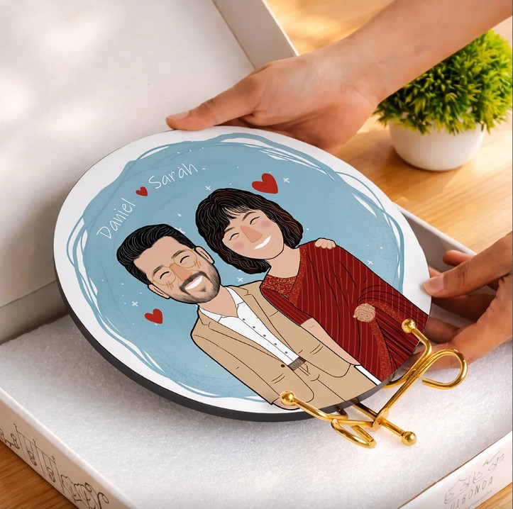 Artist-Commissioned portrait with Golden stand