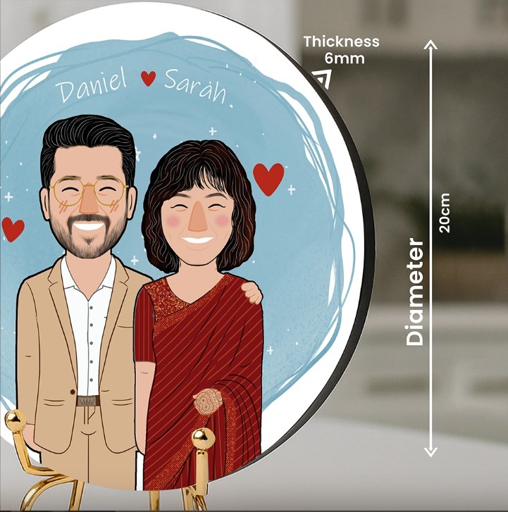 Artist-Commissioned portrait with Golden stand