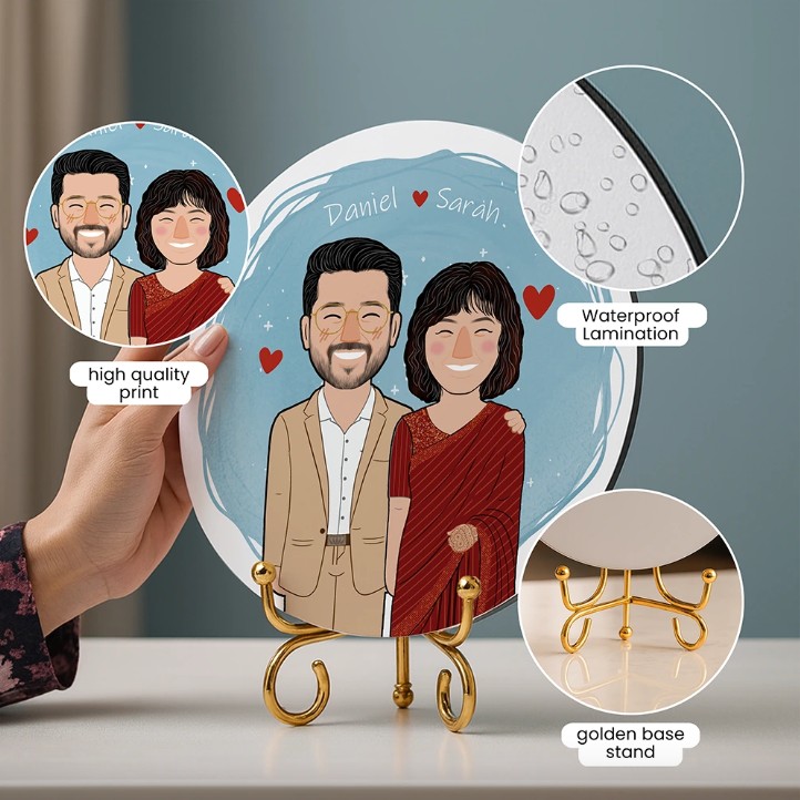 Artist-Commissioned portrait with Golden stand