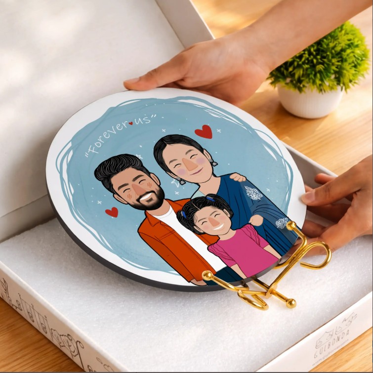 Artist-Commissioned portrait with Golden stand