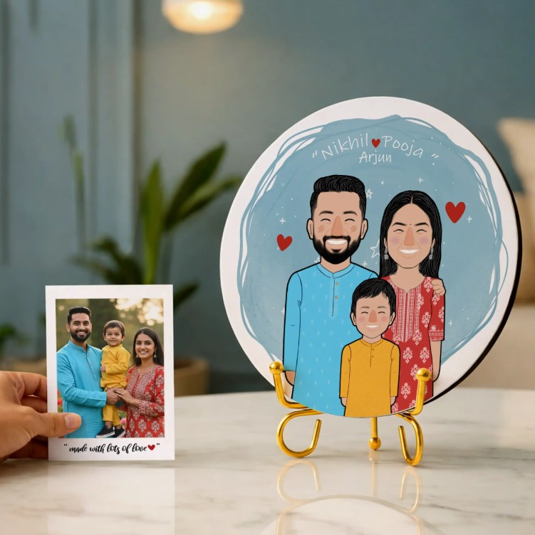 Artist-Commissioned portrait with Golden stand